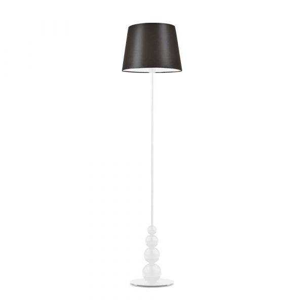 Stylowa lampa pokojowa, Lizbona, 37x174 cm, brązowy klosz
