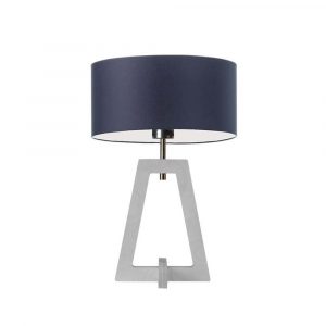 Lampka nocna, stołowa, Clio, 30x47 cm, granatowy klosz