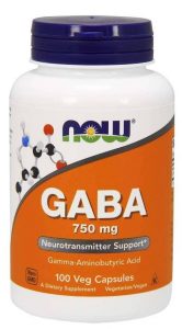 GABA - Kwas. Gamma. Aminomasłowy 750 mg (100 kaps.)