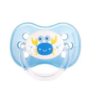 Canpol babies − Smoczek uspokajający silikon 0-6m okrągły. NATURE