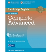 Complete. Advanced. Teacher's. Book with. Teacher's. Resources. CD-ROM. 2nd. Edition