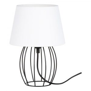Lampa stołowa, stojąca, Merano, 20x29 cm, czarny, biały