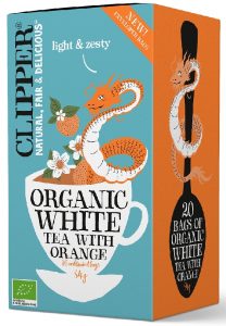 Clipper − Herbata biała pomarańczowa. BIO − 20 x 1.7 g[=]