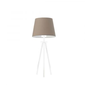 Lampa stołowa z abażurem, Bergen, 20x40 cm, beżowy klosz