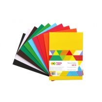 Happy. Color. Tektura falista. MIX, 10 kolorów, A4, 10 arkuszy 10 kartek