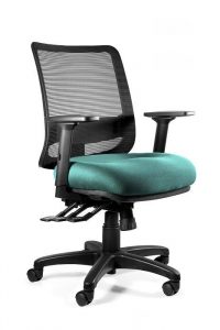 Fotel ergonomiczny, biurowy, Saga. Plus. M, tealblue