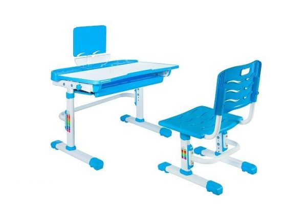 Biurko dziecięce z krzesłem, zestaw, Sandy, niebieski