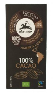 ALCE NERO Tabliczka gorzka 100% kakao. BIO 50g