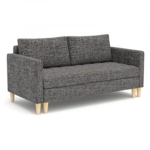 Sofa dwuosobowa, Oslo, 155x90x75 cm, ciemny szary