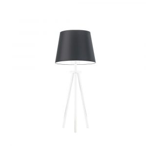 Lampa stołowa z abażurem, Bergen, 20x40 cm, czarny klosz