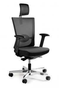 Fotel biurowy, ergonomiczny, Forte, czarny