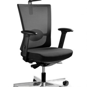 Fotel biurowy, ergonomiczny, Forte, czarny