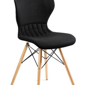 Krzesło do jadalni, salonu, soft, czarny