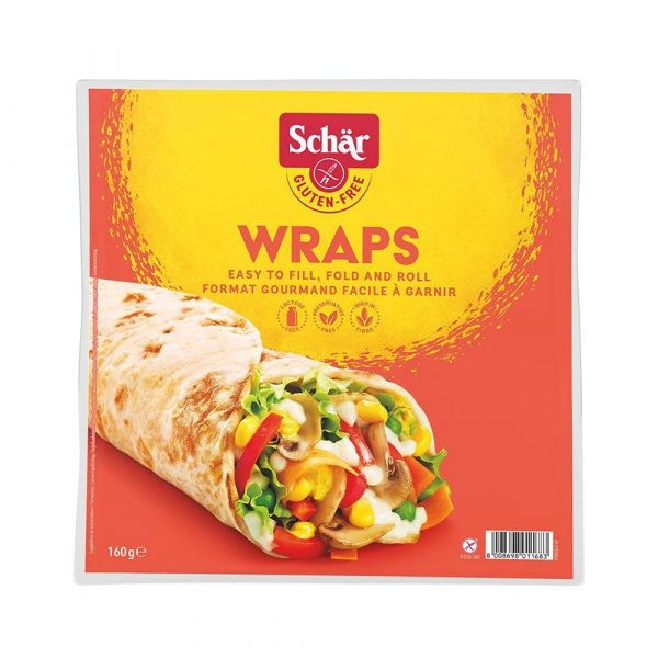Schar - Wraps, tortilla bezglutenowa - 160 g[=]