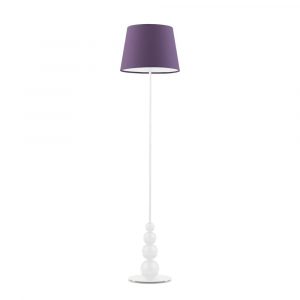 Stylowa lampa pokojowa, Lizbona, 37x174 cm, fioletowy klosz