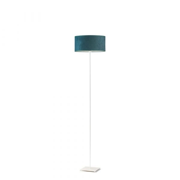 Lampa stojąca, Meksyk velur, 30x150 cm, klosz butelkowa zieleń