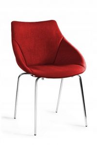 Krzesło do jadalni, salonu, lumi, kolor czerwony