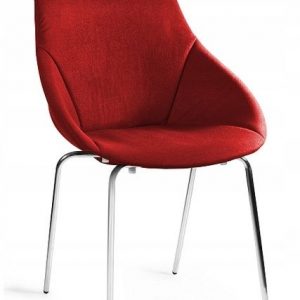 Krzesło do jadalni, salonu, lumi, kolor czerwony