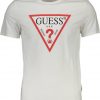 GUESS JEANS MĘSKI T-SHIRT Z KRÓTKIM RĘKAWEM BIAŁY