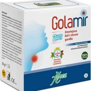 Aboca – Golamir 2ACT, tabletki do ssania - 20 tab.