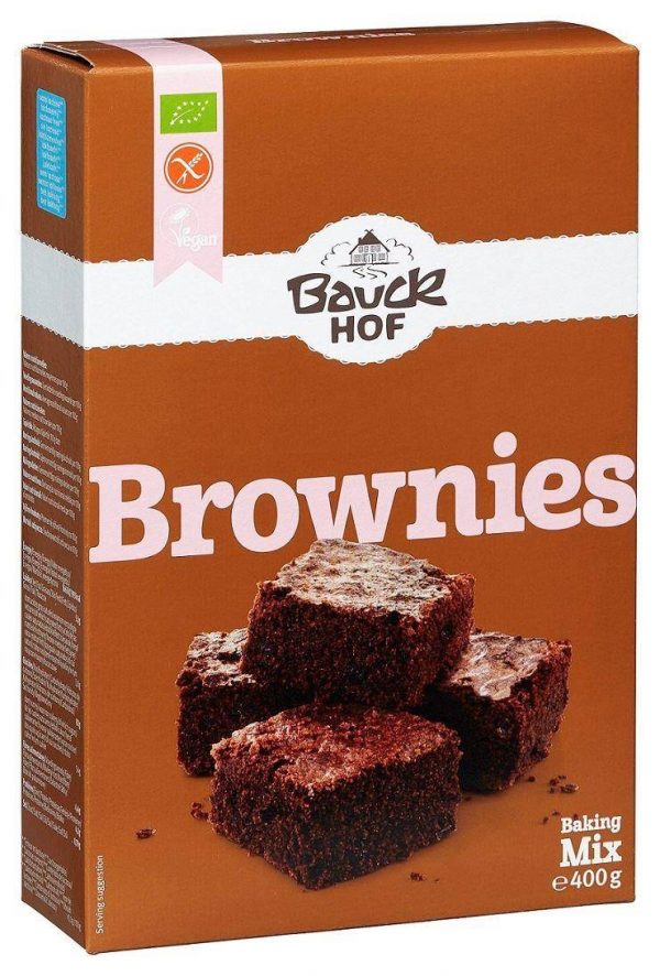 Bauck. Hof − Mieszanka bezglutenowa do wypieku brownie. BIO − 400 g[=]