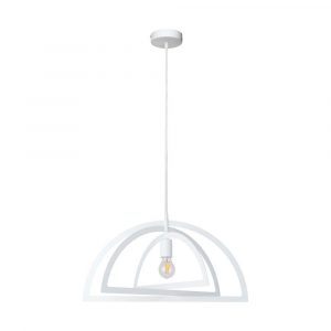 Lampa wisząca nowoczesna, Justyna, 57x110 cm, biały