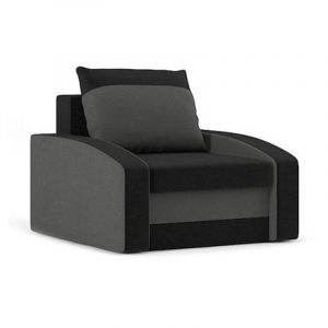 Fotel do salonu, Hewlet, 87x92x75 cm, czarny, szary