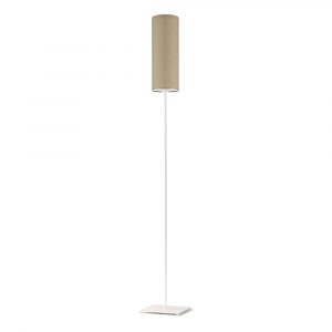 Lampa stojąca do salonu, Florencja, 20x165 cm, beżowy klosz