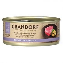 Grandorf. Cat tuna fillet & mussels karma mokra dla kotów 70 g[=]