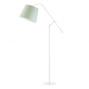 Regulowana lampa podłogowa, Foya, 77x170 cm, miętowy klosz