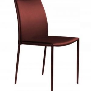 Krzesło do jadalni, salonu, klasyczne, ekoskóra, design, czerwony