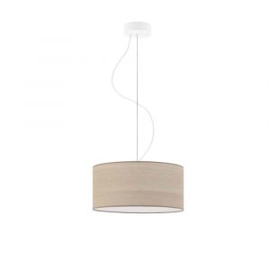 Lampa wisząca do salonu, Hajfa. Eco fi - 30 cm, klosz dąb bielony