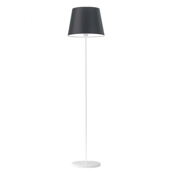 Nowoczesna lampa podłogowa, Vasto, 37x163 cm, czarny klosz