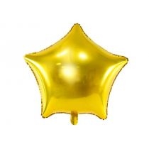 Balon foliowy. Gwiazdka 48 cm złota