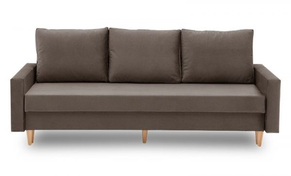 Nowoczesna kanapa do salonu, Bellis, 215x90x75 cm, brąz