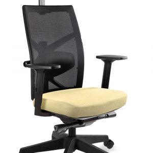 Fotel biurowy, ergonomiczny, Tune, buttercup