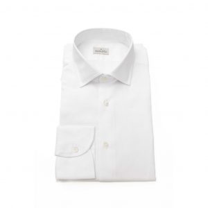 Koszula marki. Bagutta model 12509 LEO EBL kolor. Biały. Odzież męska. Sezon:
