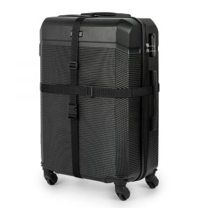 Pas bagażowy zabezpieczający do walizki. SA56 czarny