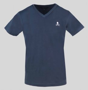 Koszulka. T-shirt marki. Philipp. Plein model. UTPV01 kolor. Niebieski. Bielizna męski. Sezon: Cały rok
