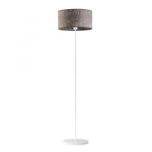 Lampa podłogowa stojąca, Werona, 40x156 cm, klosz szary melanż