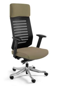 Fotel ergonomiczny do biura, Velo, taupe