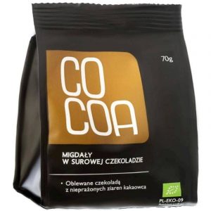 Cocoa − Migdały w surowej czekoladzie − 70 g[=]