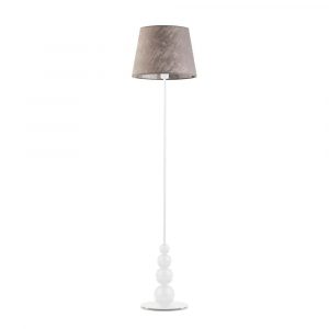 Stylowa lampa pokojowa, Lizbona, 37x174 cm, klosz szary melanż