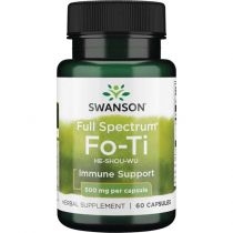 Swanson. Full. Spectrum. Fo-ti (He-Shou-Wu) 500 mg. Suplement diety 60 kaps.
