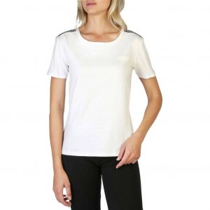 Koszulka. T-shirt marki. Moschino model 1901-9003 kolor. Biały. Odzież damska. Sezon: Jesień/Zima