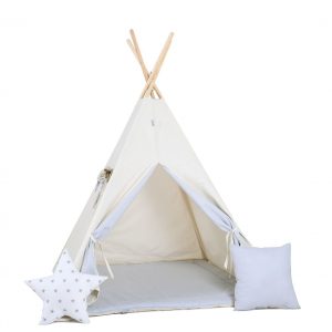 Namiot tipi dla dzieci, bawełna, okienko, poduszka, kłapouchy