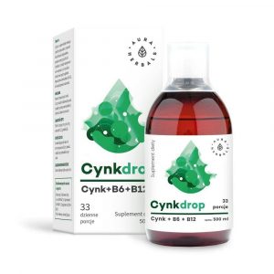 Aura. Herbals − Cynkdrop, cynk z witaminami. B6 i. B12 w płynie − 500 ml