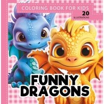 Kolorowanka 160x160 Funny dragons. Smoki róż