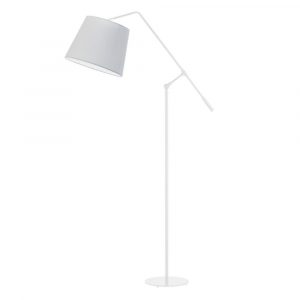 Regulowana lampa podłogowa, Foya, 77x170 cm, jasnoszary klosz