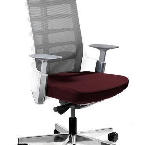 Fotel biurowy, krzesło obrotowe, Spinelly. M, biały, cocoa